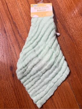 Angel of Mine Mint Green Muslin Burp Cloth Lovey Security Blanket Baby